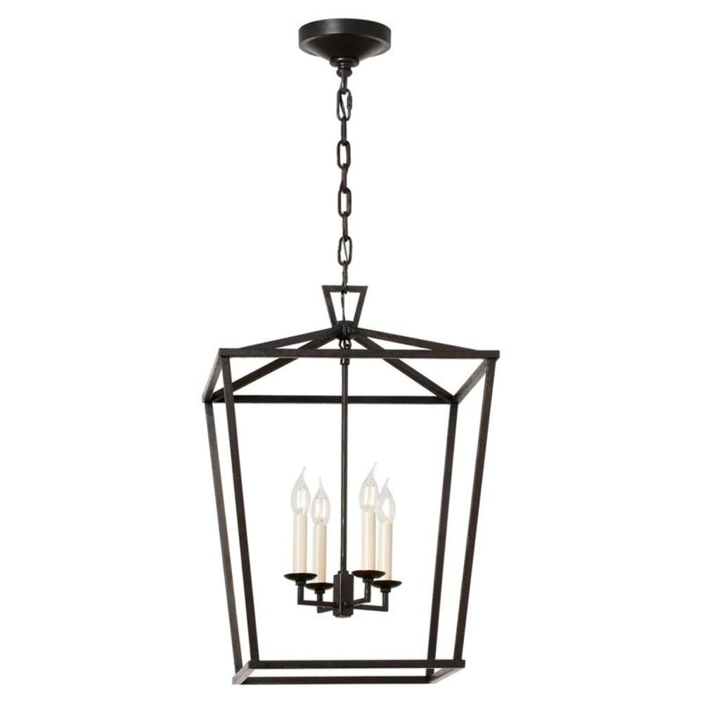Visual Comfort by Chapman & Myers Darlana Aged Iron Medium Lantern Pendant NEW